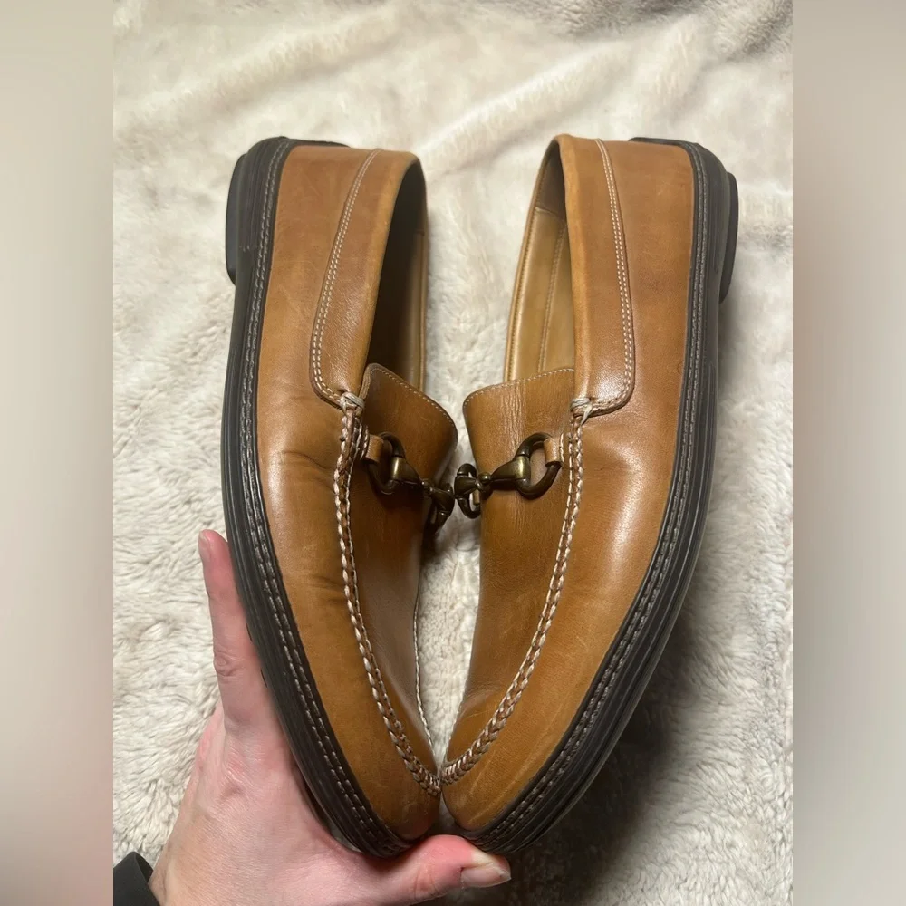 Peter Huber men's horsebit loafers. size 12 N